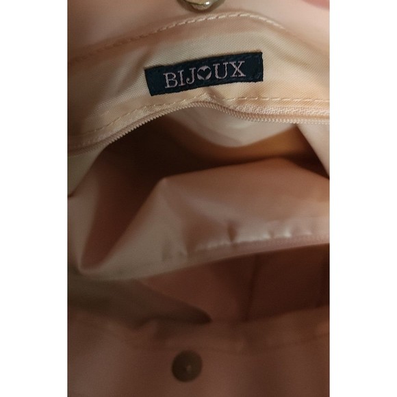 🌟 3 for $15 Deal! 🌟Bijou bag tote blue with pink polka dots - Picture 6 of 7